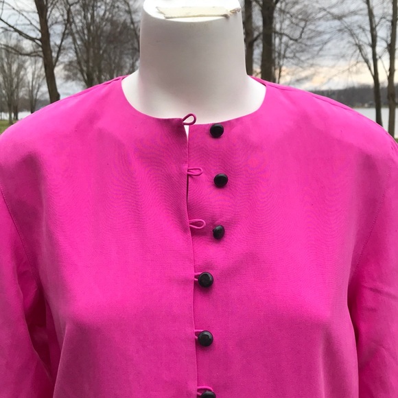 Vintage silk Rafaella blouse M - Picture 2 of 7